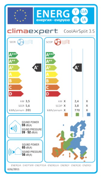 Climaexpert CoolAirSplit 3.5 Super Silent mit Halterung